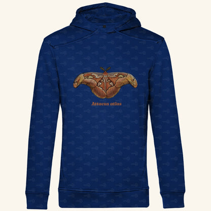 Herren Bio Hoodie mit Seitentaschen | Atlas spinner Atlas moth Attacus atlas