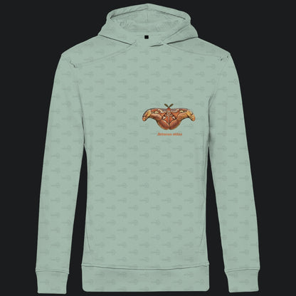 Herren Bio Hoodie mit Seitentaschen | Atlas spinner Atlas moth Attacus atlas