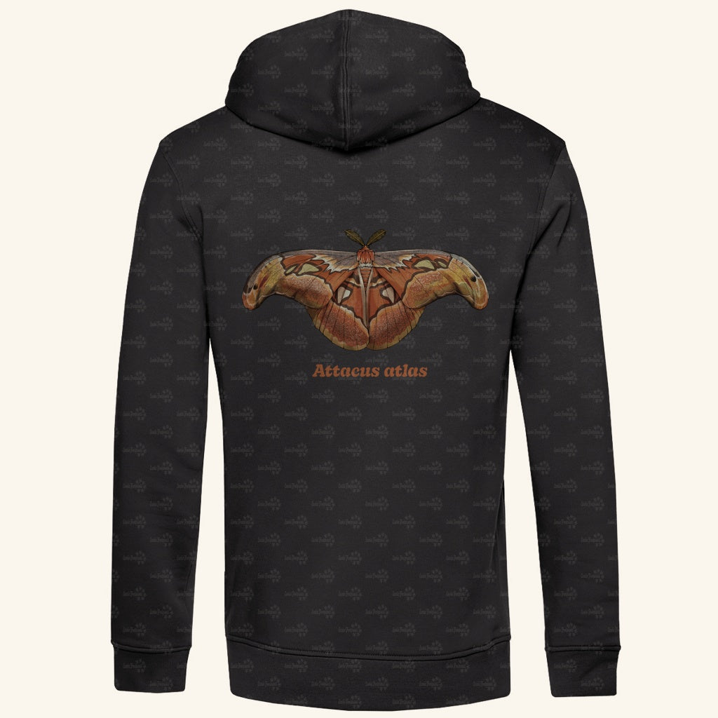 Herren Bio Hoodie mit Seitentaschen | Atlas spinner Atlas moth Attacus atlas