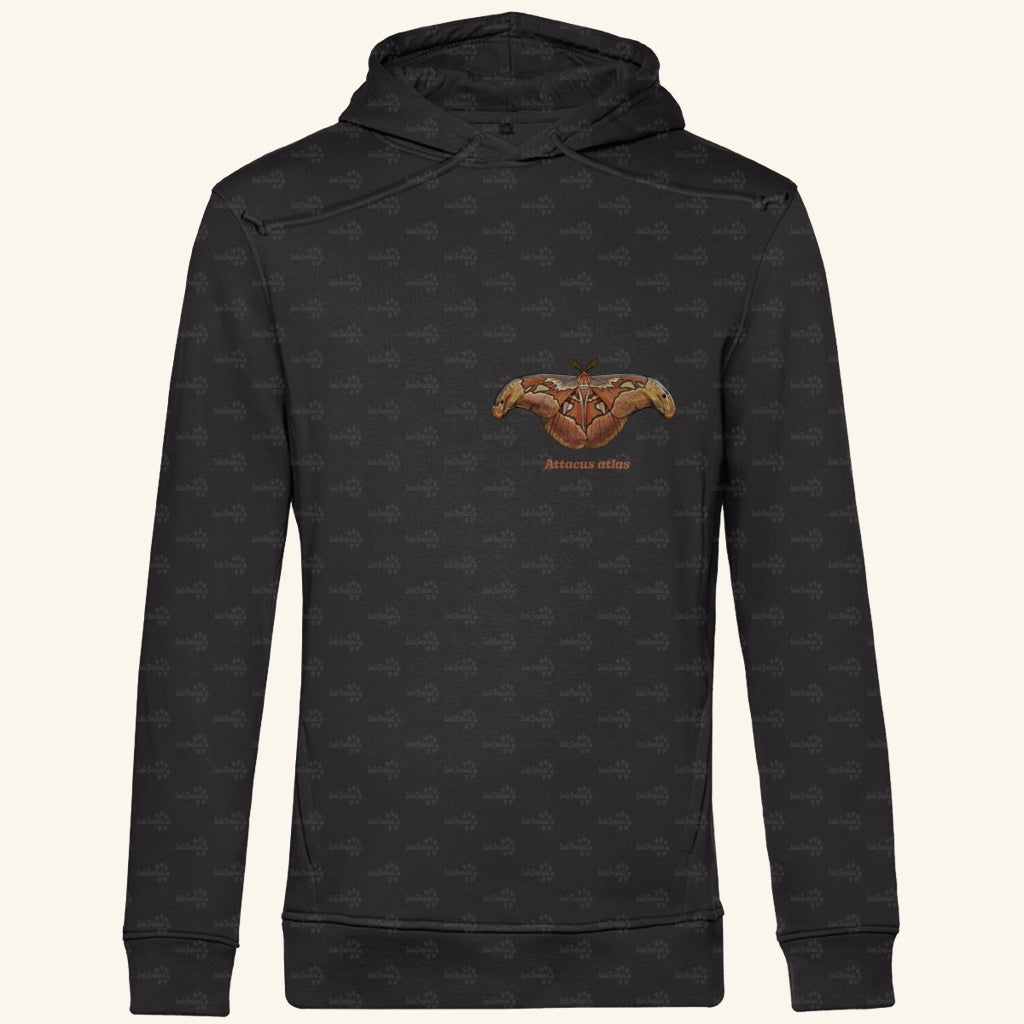 Herren Bio Hoodie mit Seitentaschen | Atlas spinner Atlas moth Attacus atlas