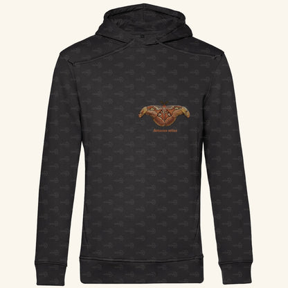 Herren Bio Hoodie mit Seitentaschen | Atlas spinner Atlas moth Attacus atlas