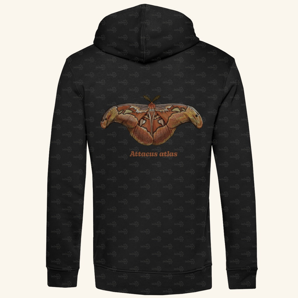 Herren Bio Hoodie mit Seitentaschen | Atlas spinner Atlas moth Attacus atlas