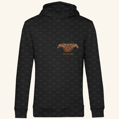 Herren Bio Hoodie mit Seitentaschen | Atlas spinner Atlas moth Attacus atlas