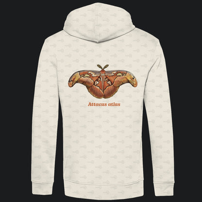Herren Bio Hoodie mit Seitentaschen | Atlas spinner Atlas moth Attacus atlas