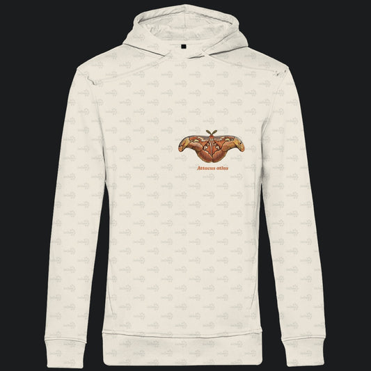 Herren Bio Hoodie mit Seitentaschen | Atlas spinner Atlas moth Attacus atlas