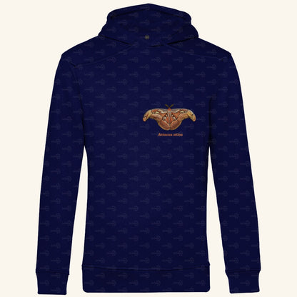 Herren Bio Hoodie mit Seitentaschen | Atlas spinner Atlas moth Attacus atlas