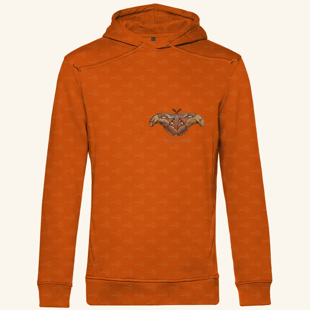 Herren Bio Hoodie mit Seitentaschen | Atlas spinner Atlas moth Attacus atlas