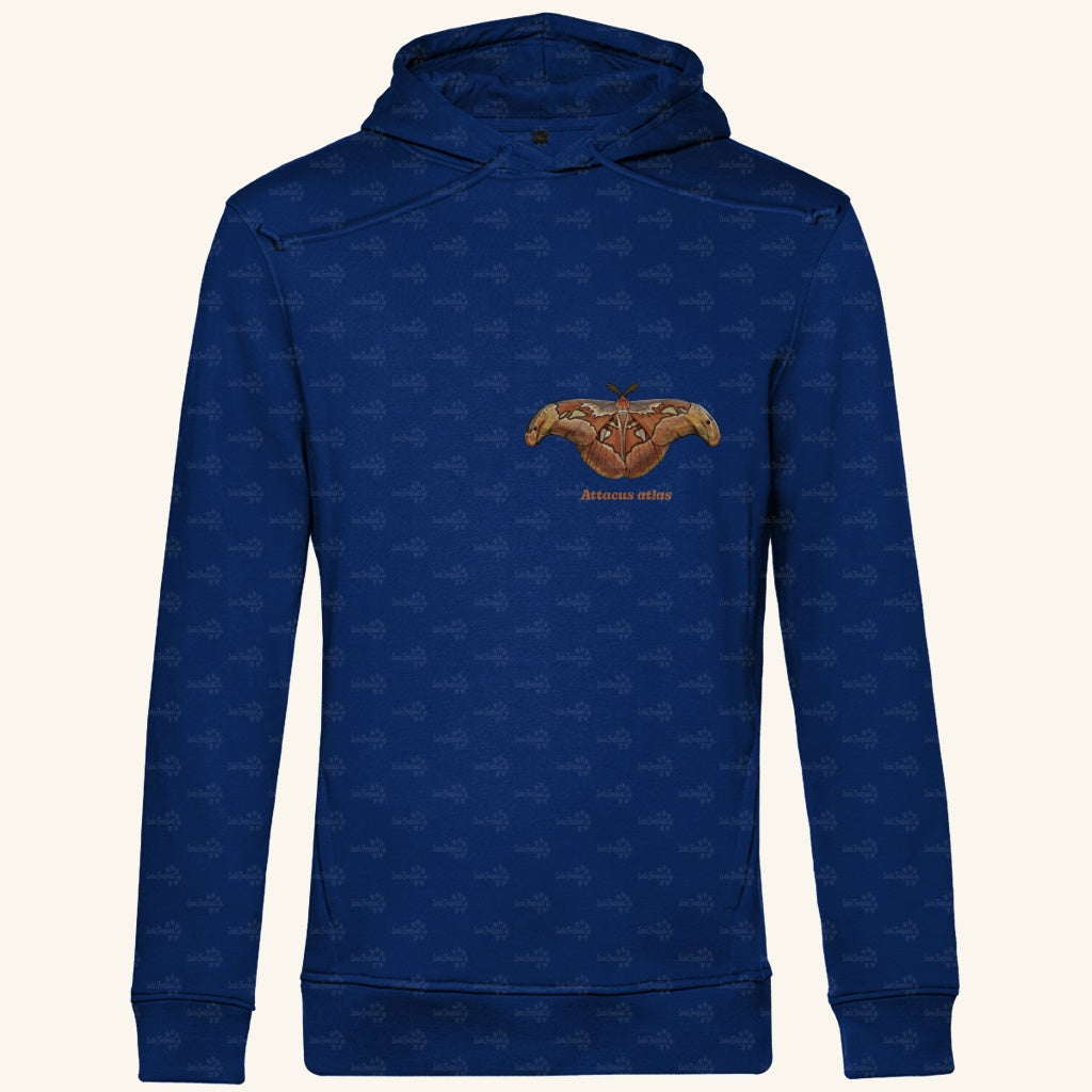Herren Bio Hoodie mit Seitentaschen | Atlas spinner Atlas moth Attacus atlas