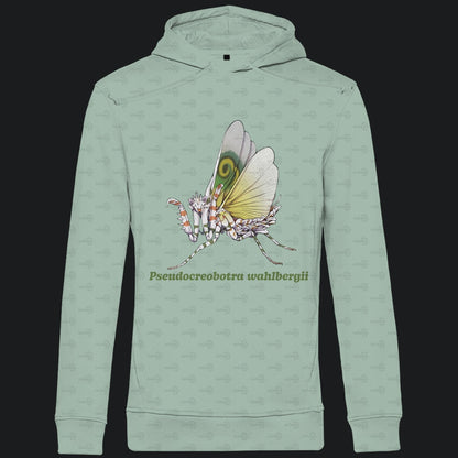 Herren Bio Hoodie mit Seitentaschen | Afrikanische Blütenmantis Pseudocreobotra wahlbergii