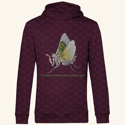 Herren Bio Hoodie mit Seitentaschen | Afrikanische Blütenmantis Pseudocreobotra wahlbergii