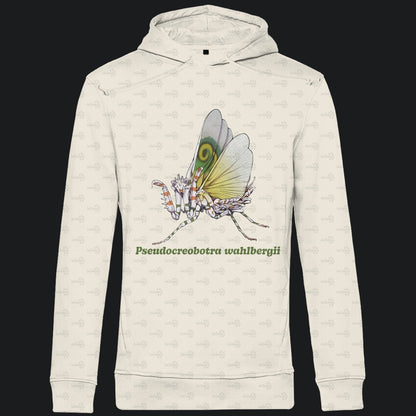 Herren Bio Hoodie mit Seitentaschen | Afrikanische Blütenmantis Pseudocreobotra wahlbergii