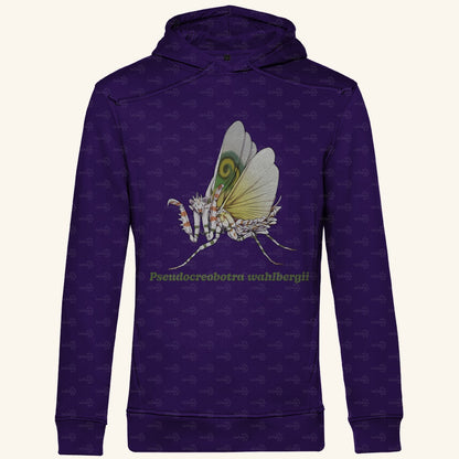 Herren Bio Hoodie mit Seitentaschen | Afrikanische Blütenmantis Pseudocreobotra wahlbergii
