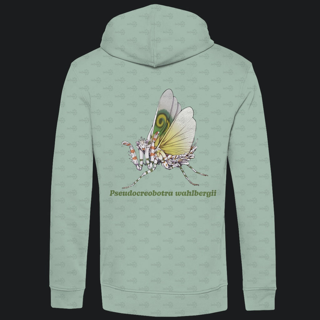 Herren Bio Hoodie mit Seitentaschen | Afrikanische Blütenmantis Pseudocreobotra wahlbergii