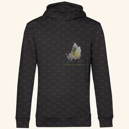 Herren Bio Hoodie mit Seitentaschen | Afrikanische Blütenmantis Pseudocreobotra wahlbergii