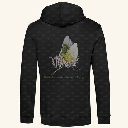 Herren Bio Hoodie mit Seitentaschen | Afrikanische Blütenmantis Pseudocreobotra wahlbergii
