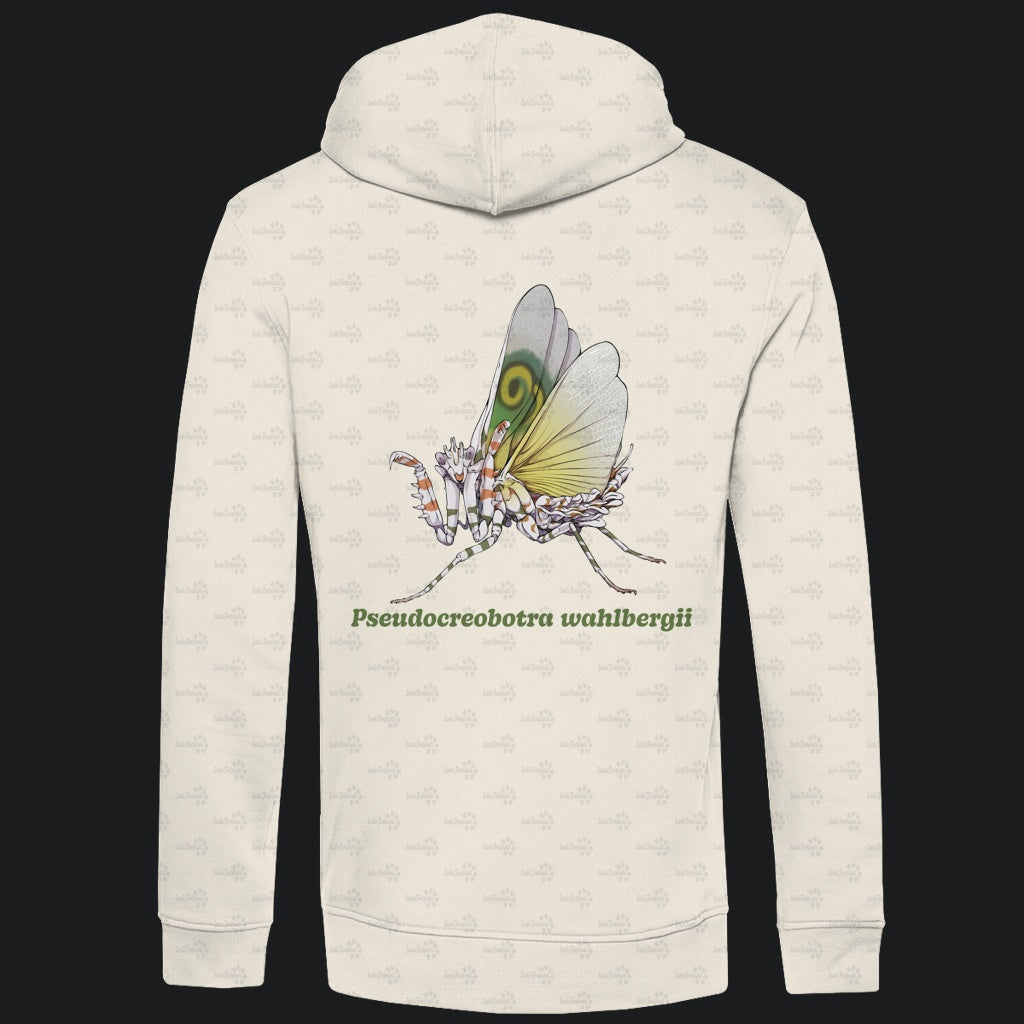 Herren Bio Hoodie mit Seitentaschen | Afrikanische Blütenmantis Pseudocreobotra wahlbergii