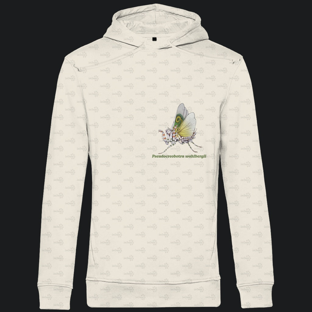 Herren Bio Hoodie mit Seitentaschen | Afrikanische Blütenmantis Pseudocreobotra wahlbergii