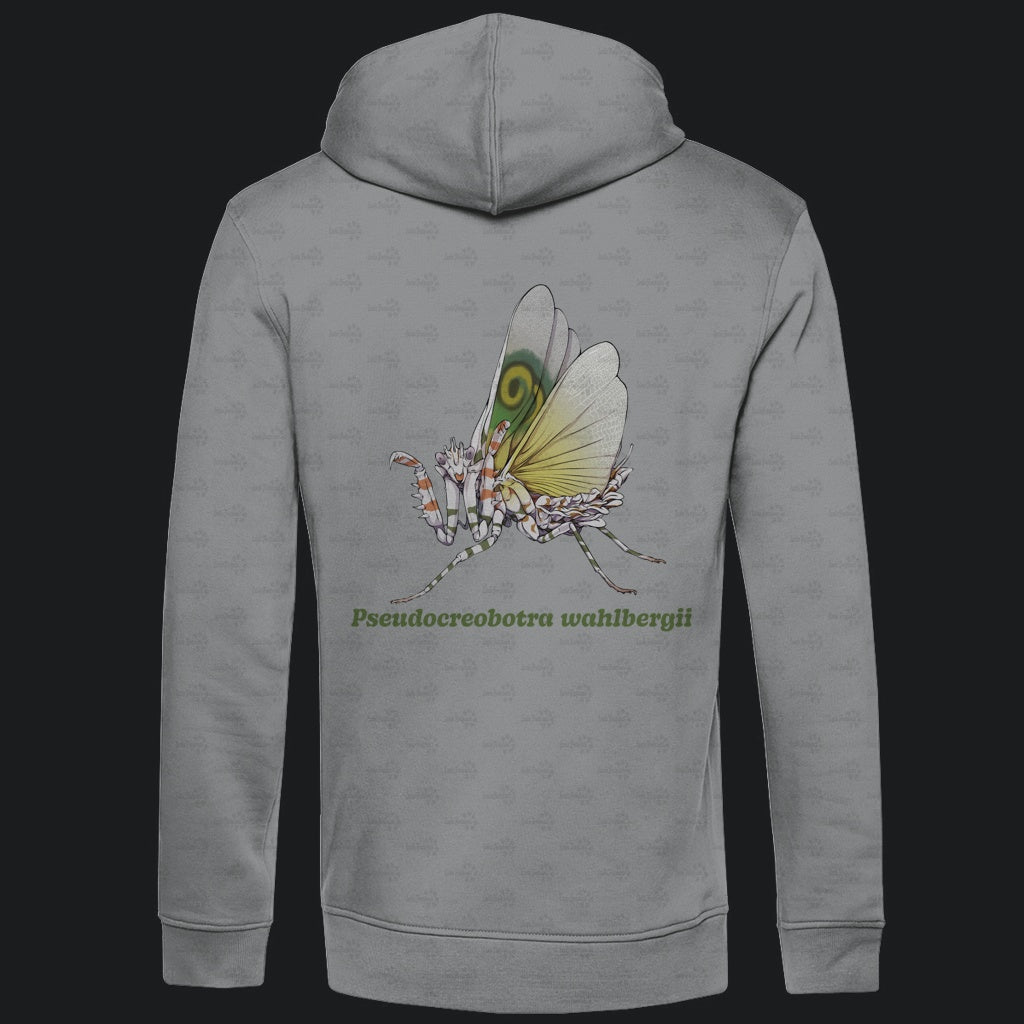Herren Bio Hoodie mit Seitentaschen | Afrikanische Blütenmantis Pseudocreobotra wahlbergii
