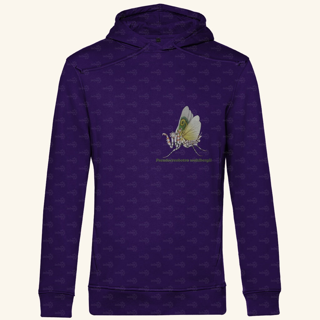 Herren Bio Hoodie mit Seitentaschen | Afrikanische Blütenmantis Pseudocreobotra wahlbergii