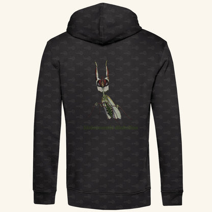 Herren  Bio Hoodie mit Seitentaschen | Große Teufelsblume  Idolomantis diabolica