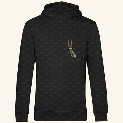 Herren  Bio Hoodie mit Seitentaschen | Große Teufelsblume  Idolomantis diabolica