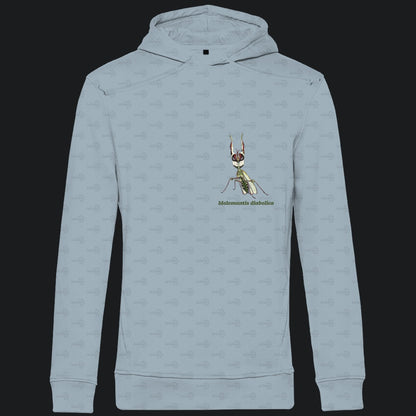Herren  Bio Hoodie mit Seitentaschen | Große Teufelsblume  Idolomantis diabolica