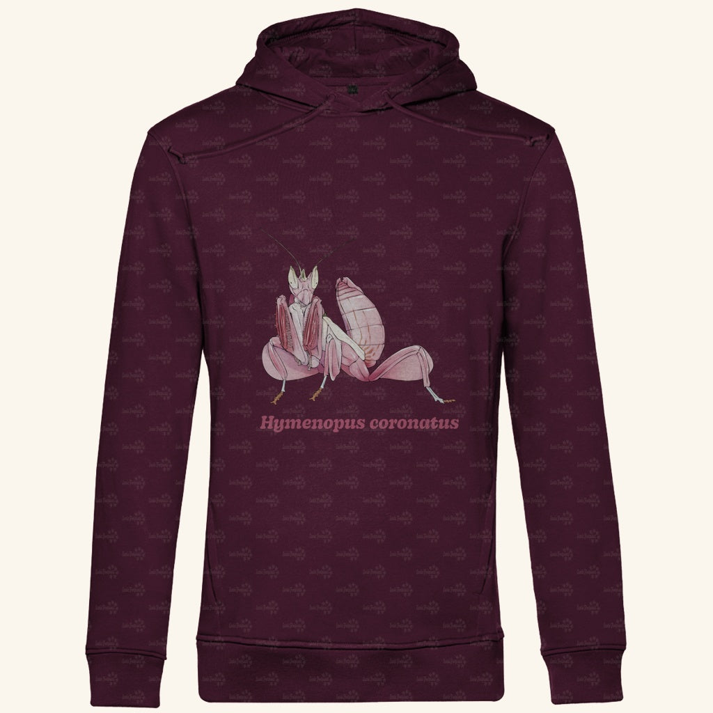 Herren  Bio Hoodie mit Seitentaschen | Orchideenmantis orchid mantis Hymenopus coronatus