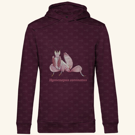 Herren  Bio Hoodie mit Seitentaschen | Orchideenmantis orchid mantis Hymenopus coronatus