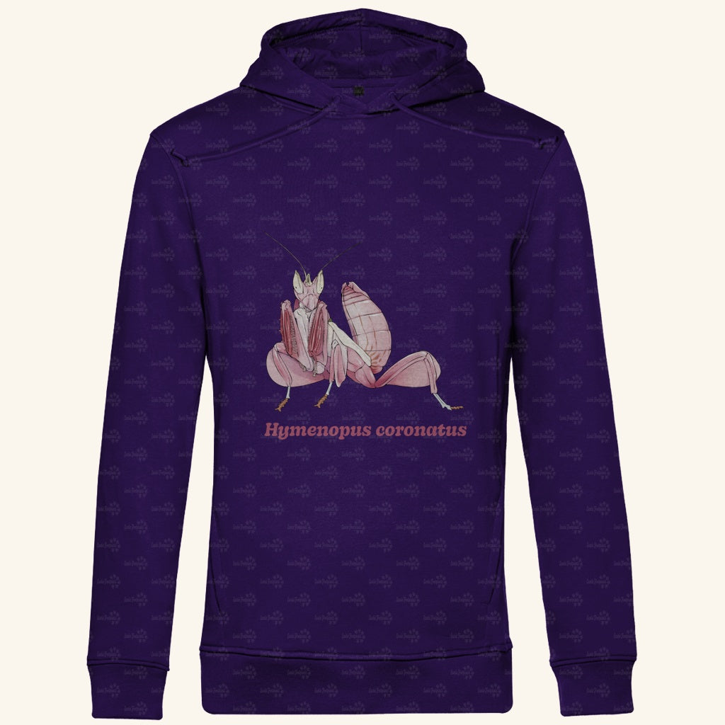 Herren  Bio Hoodie mit Seitentaschen | Orchideenmantis orchid mantis Hymenopus coronatus
