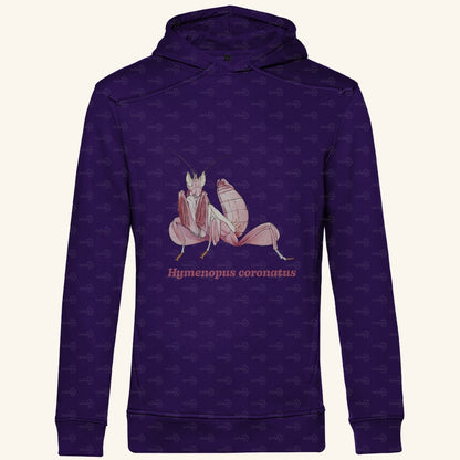 Herren  Bio Hoodie mit Seitentaschen | Orchideenmantis orchid mantis Hymenopus coronatus