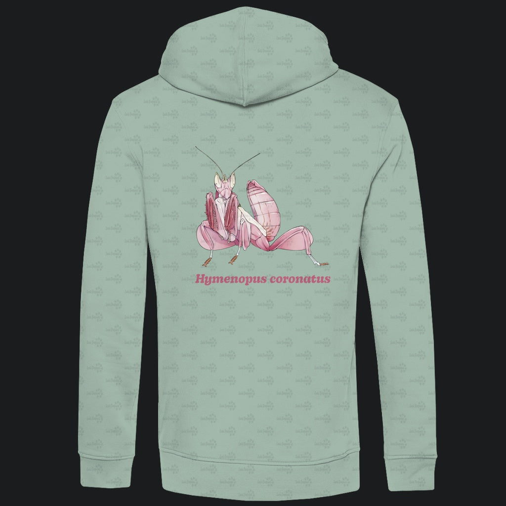 Herren  Bio Hoodie mit Seitentaschen | Orchideenmantis orchid mantis Hymenopus coronatus