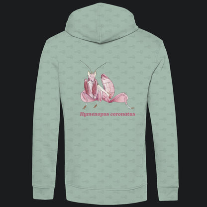 Herren  Bio Hoodie mit Seitentaschen | Orchideenmantis orchid mantis Hymenopus coronatus