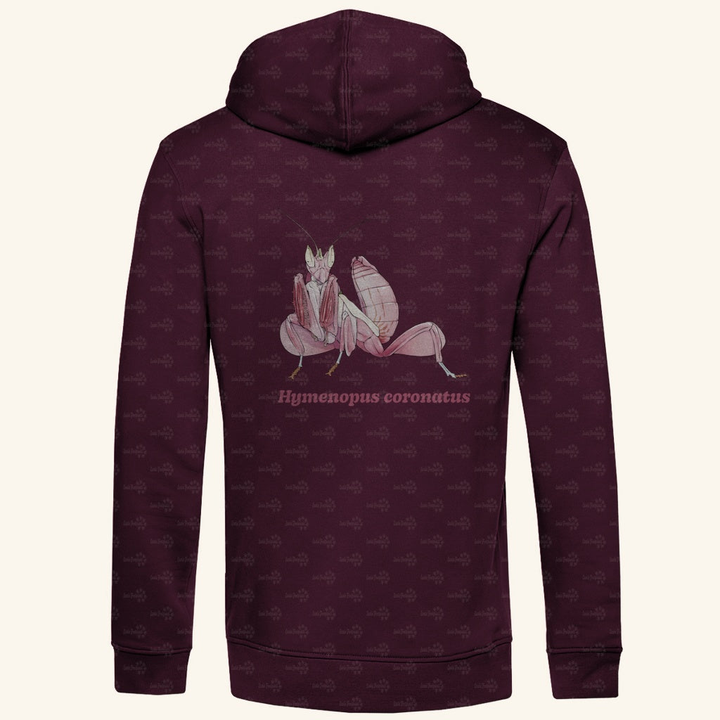Herren  Bio Hoodie mit Seitentaschen | Orchideenmantis orchid mantis Hymenopus coronatus