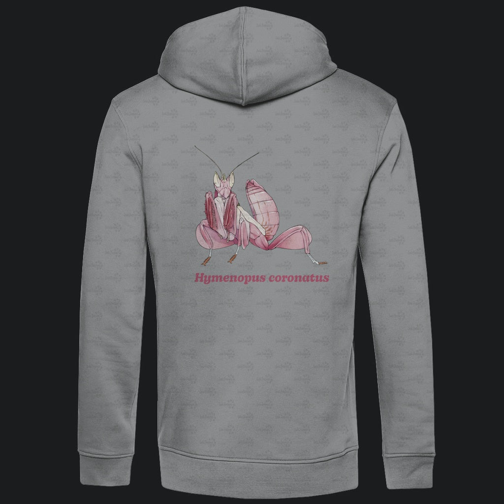 Herren  Bio Hoodie mit Seitentaschen | Orchideenmantis orchid mantis Hymenopus coronatus