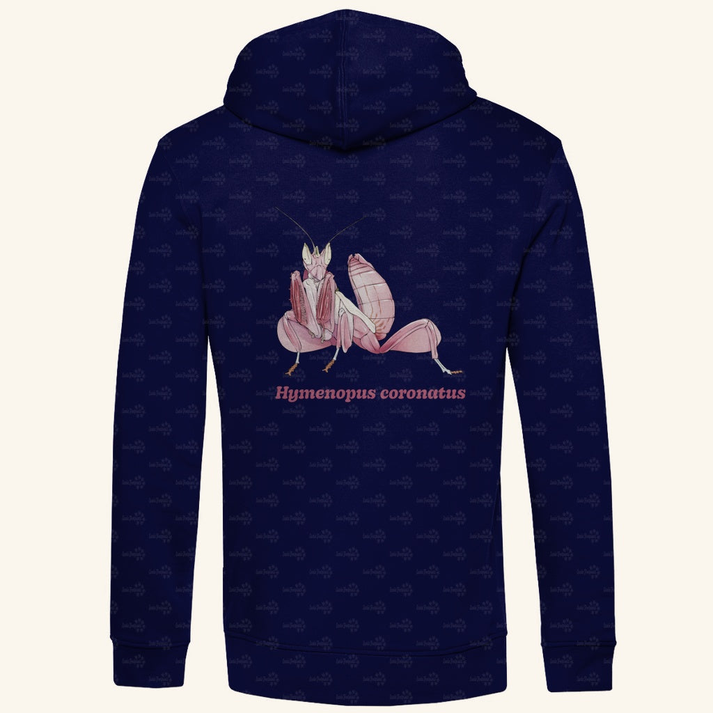 Herren  Bio Hoodie mit Seitentaschen | Orchideenmantis orchid mantis Hymenopus coronatus