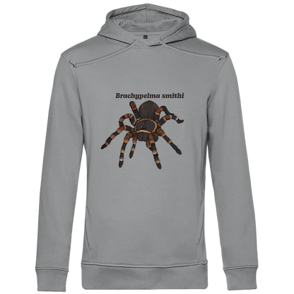 Herren Bio Hoodie mit Seitentaschen | Rotknie Vogelspinne Weiblich  Brachypelma smithi