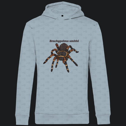 Herren Bio Hoodie mit Seitentaschen | Rotknie Vogelspinne Weiblich  Brachypelma smithi