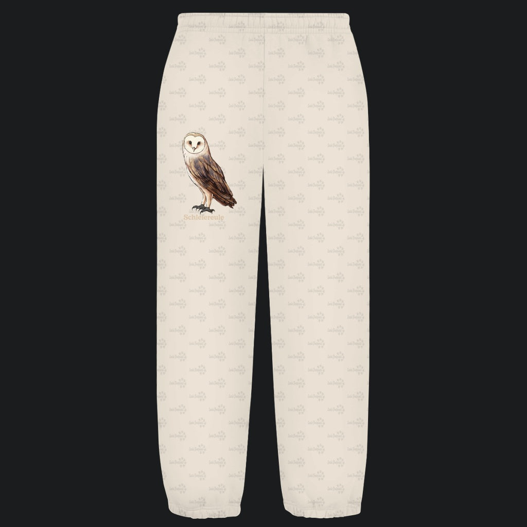 Kuschelige Unisex Sweatpants | Schleiereule Barnowl Tyto alba