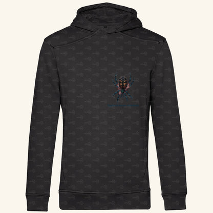 Herren Bio Hoodie mit Seitentaschen | Brasilianische Juwelvogelspinne Typhochlaena seladonia