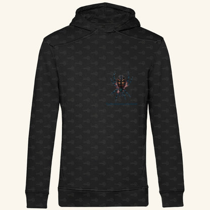 Herren Bio Hoodie mit Seitentaschen | Brasilianische Juwelvogelspinne Typhochlaena seladonia