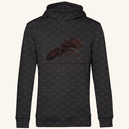 Herren Bio Hoodie mit Seitentaschen | Schildkrötenameise Cephalotes varians soldier