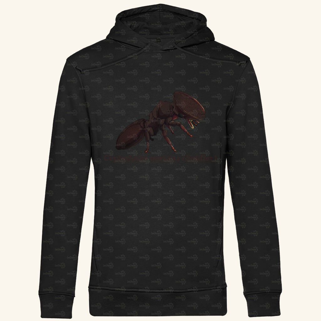 Herren Bio Hoodie mit Seitentaschen | Schildkrötenameise Cephalotes varians soldier