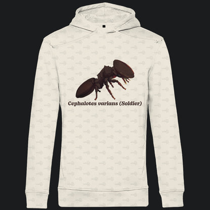 Herren Bio Hoodie mit Seitentaschen | Schildkrötenameise Cephalotes varians soldier