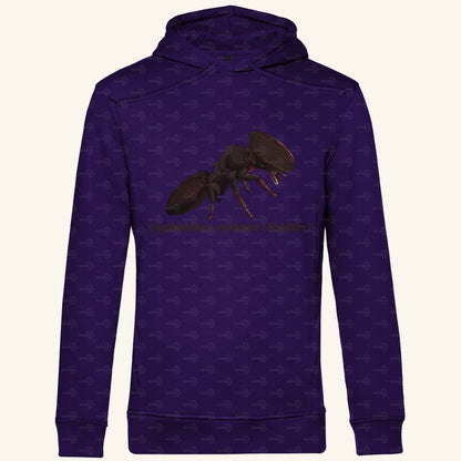Herren Bio Hoodie mit Seitentaschen | Schildkrötenameise Cephalotes varians soldier