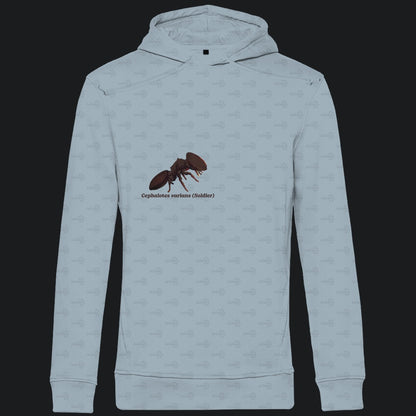 Herren Bio Hoodie mit Seitentaschen | Schildkrötenameise Cephalotes varians soldier