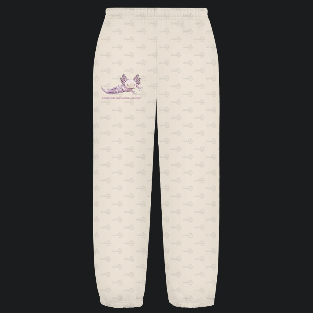 Kuschelige Unisex Sweatpants | Axolotl Ambystoma mexicanum Leucistic