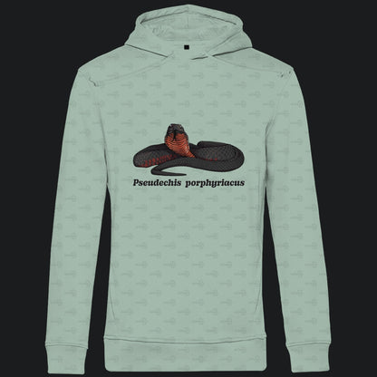 Herren  Bio Hoodie mit Seitentaschen | Rotbäuchige Schwarzotter  Pseudechis porphyriacus