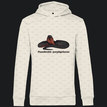Herren  Bio Hoodie mit Seitentaschen | Rotbäuchige Schwarzotter  Pseudechis porphyriacus