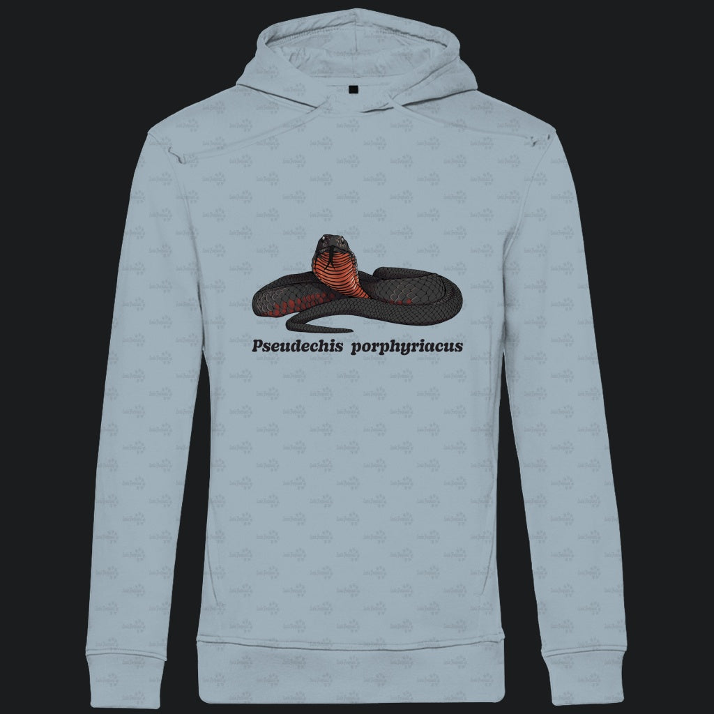 Herren  Bio Hoodie mit Seitentaschen | Rotbäuchige Schwarzotter  Pseudechis porphyriacus
