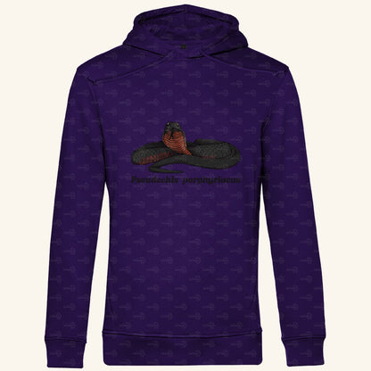 Herren  Bio Hoodie mit Seitentaschen | Rotbäuchige Schwarzotter  Pseudechis porphyriacus